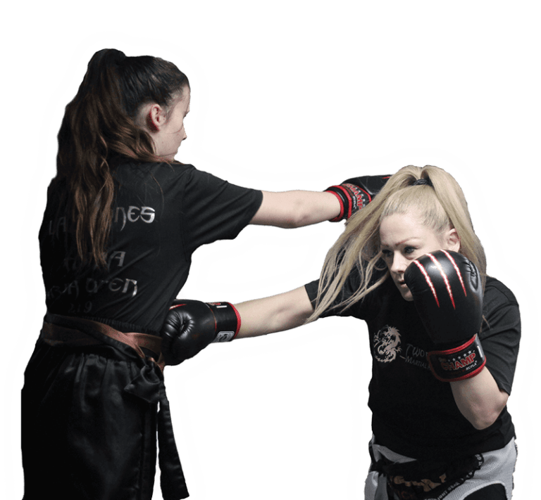 Two Women Practising Martial Arts